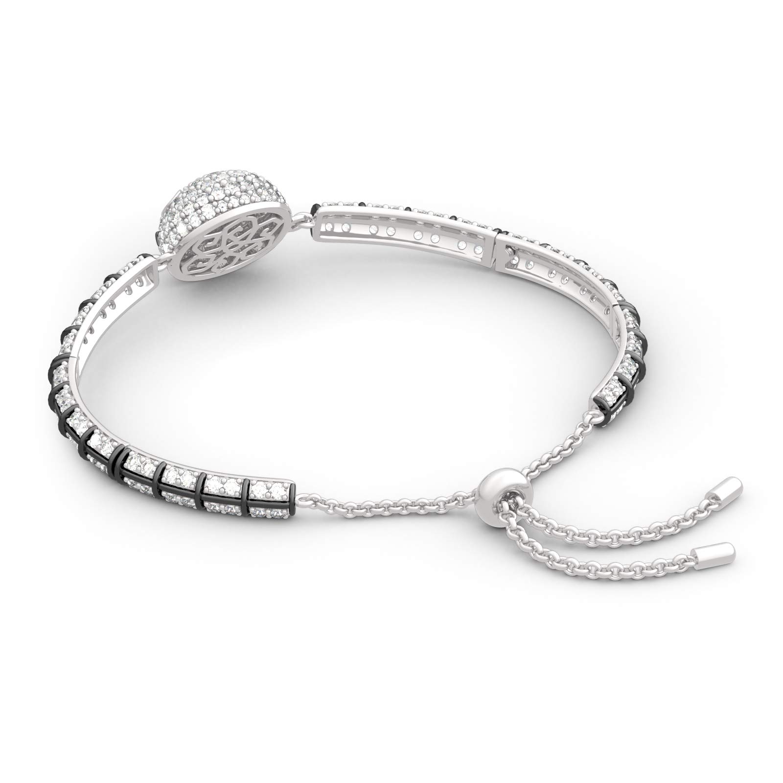 Jeulia The Nightmare Before Christmas Jack Skull Sterling Silver Bracelet for Women - Gothic Jewelry Gift for Bride, Halloween Party Accessory, Cosplay Costume Jewelry