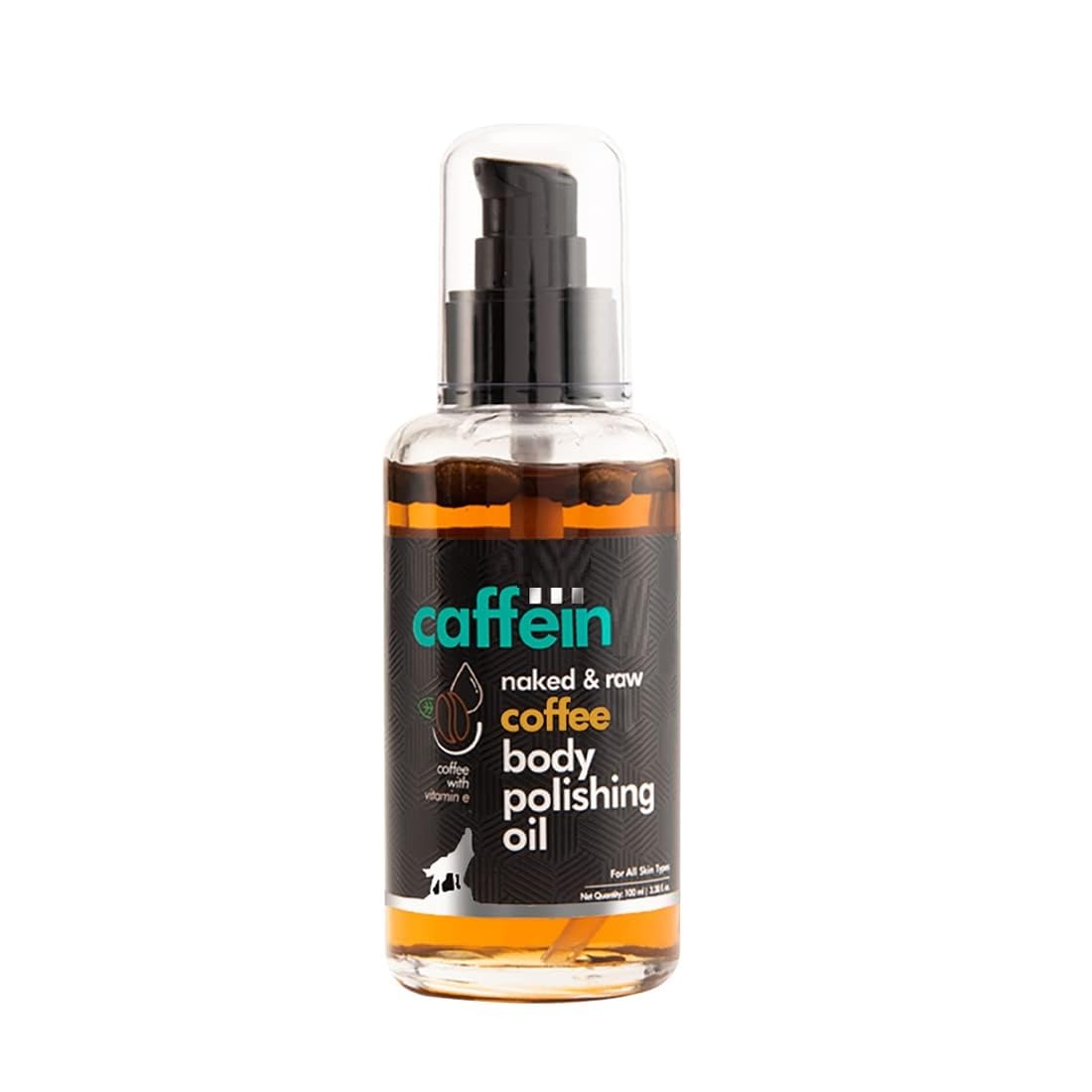 Organic Caffeine Coffee Body Oil for Dry Skin - Moisturizing & Hydrating for Women & Men | Relaxing Aroma for Soft, Smooth & Glowing Skin (100ml) - Perfect for Massage, Self-Care & Spa Nights at Home