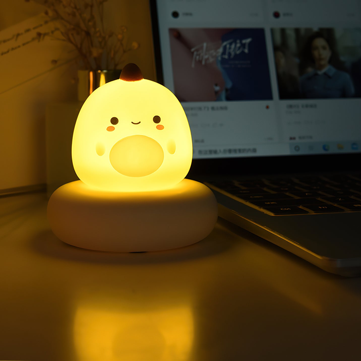 Mini Nessino Table Lamp with Built-in Battery - Portable LED Night Light for Bedroom, Living Room, or Office Decor