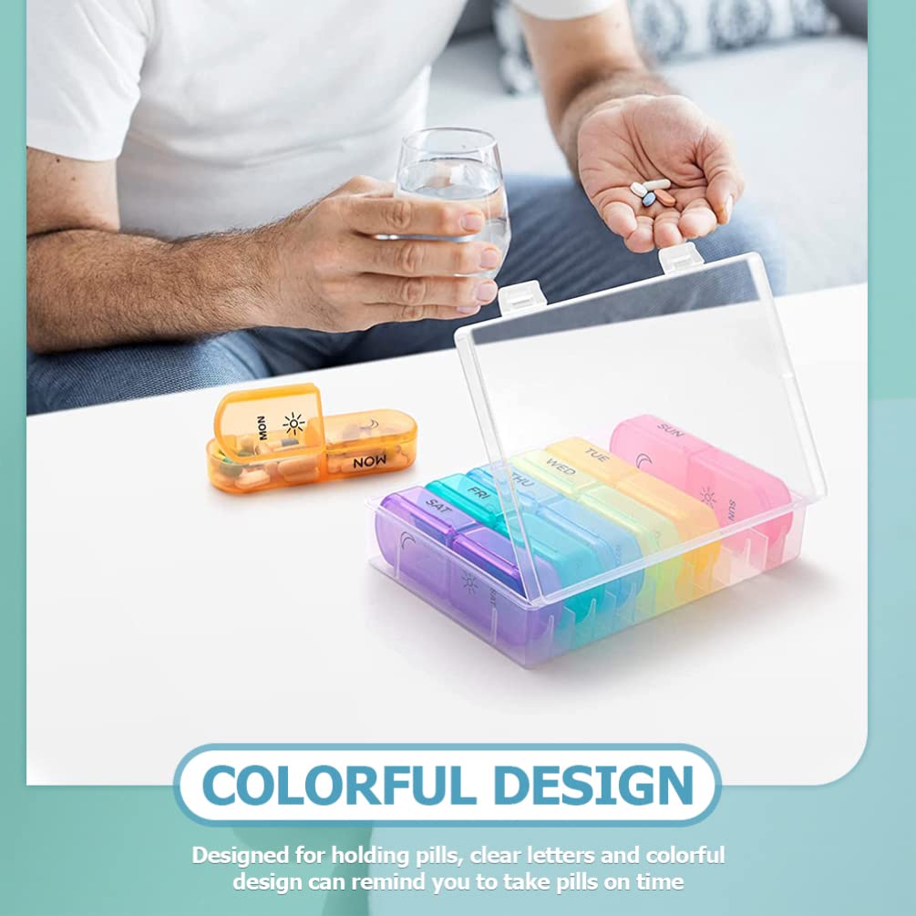 Portable Mini Pill Organizer Case - Small Medicine Storage Container for Travel, Purse & Daily Use - Compact Outdoor & Indoor Medication Holder