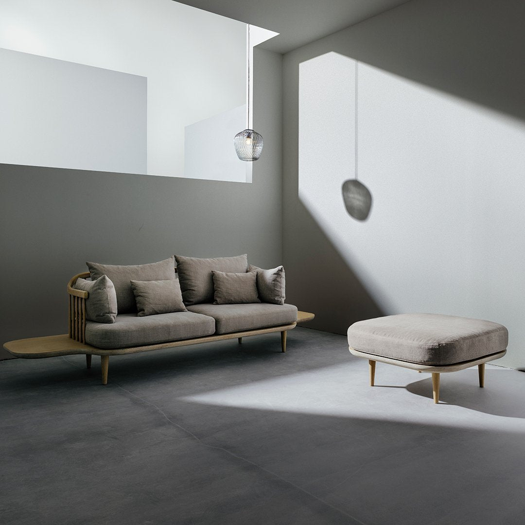 FLY SC3 2-Seater Sofa with Side Tables - Modern Living Room Furniture for Small Spaces | Perfect for Apartments, Condos & Cozy Home Decor