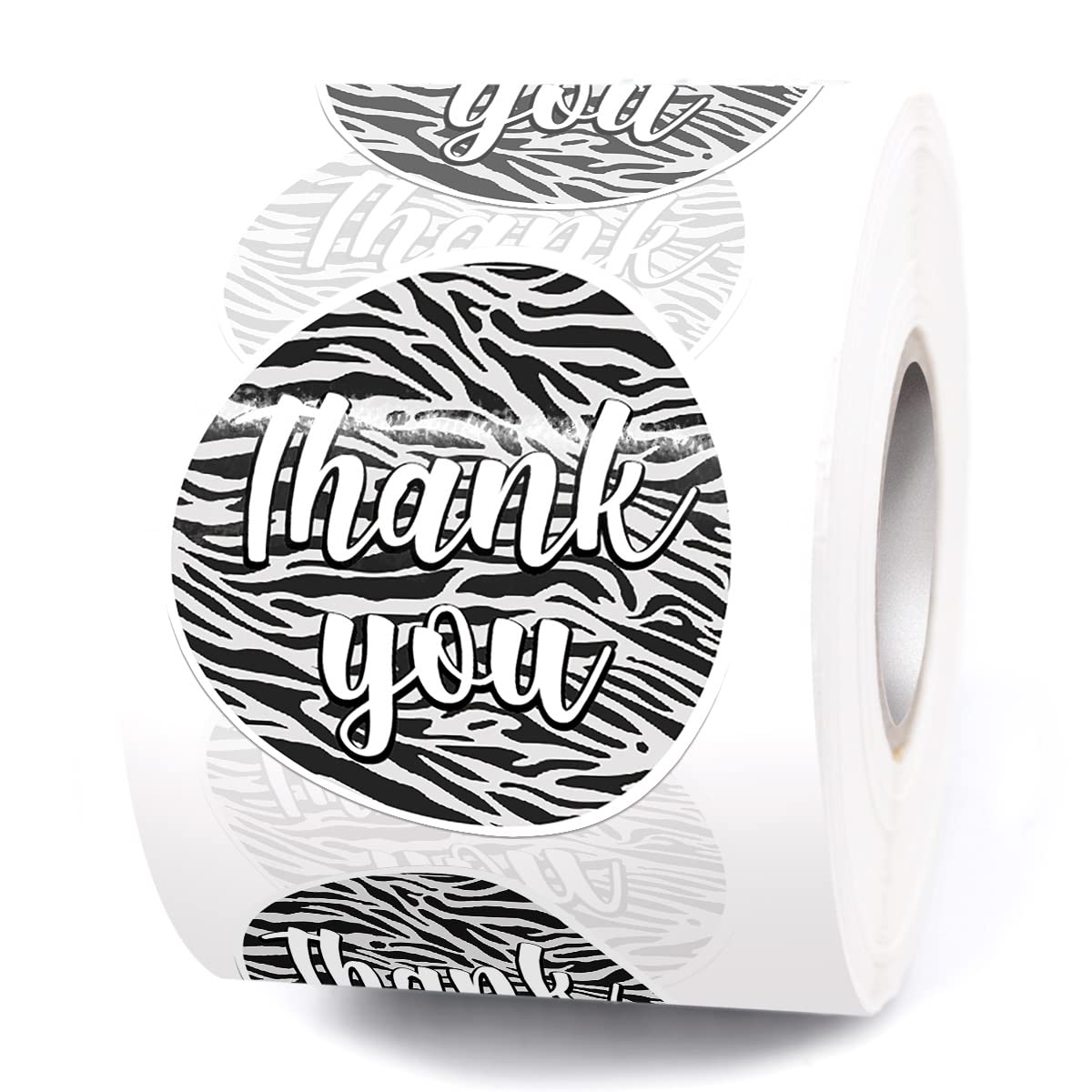Cute Zebra Stripes Thank You Stickers for Small Business - 500 PCS Handmade Happy Mail & Package Stickers for Etsy Shops, Online Stores & Small Business Branding