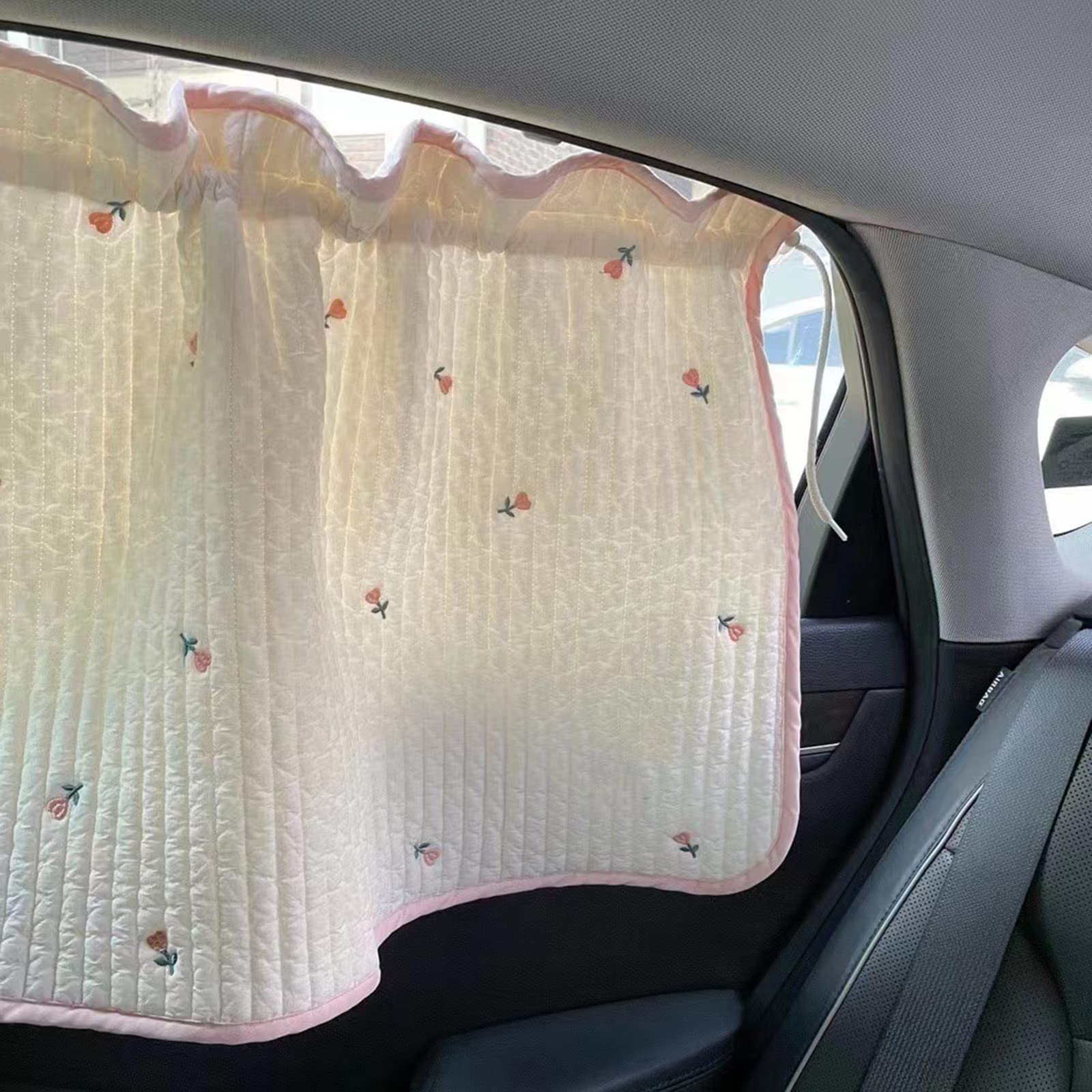 UV Sunshade Suction Cup Car Window Curtain - Cute Cartoon Sun Block Shade for Baby & Infant - Perfect for Road Trips, Nursery Protection & Summer Driving
