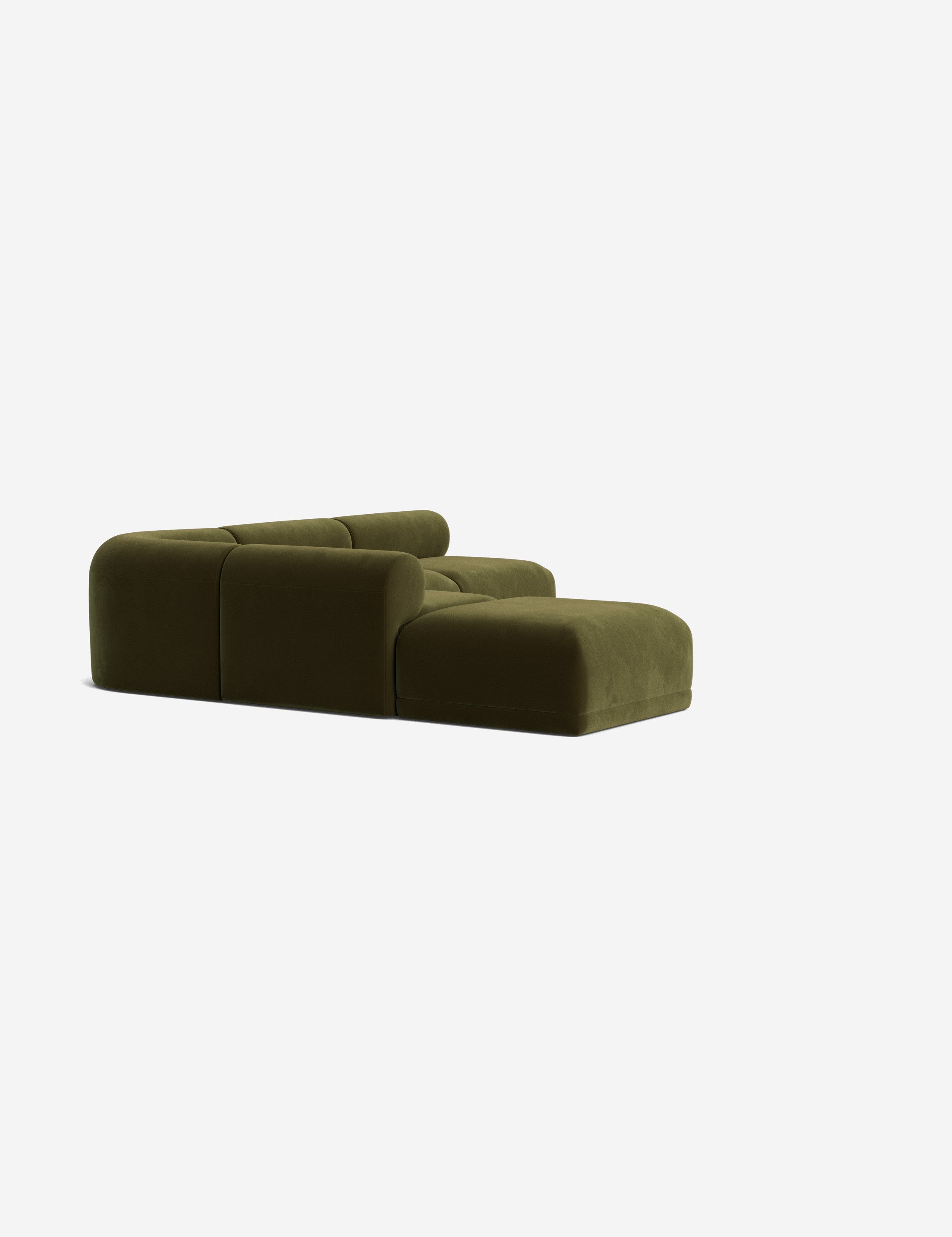 Stylish Carson Sectional Sofa with Ottoman - Modern L-Shaped Couch for Living Room, Family Room & Home Theater - Comfortable & Spacious Seating for Relaxation & Entertainment