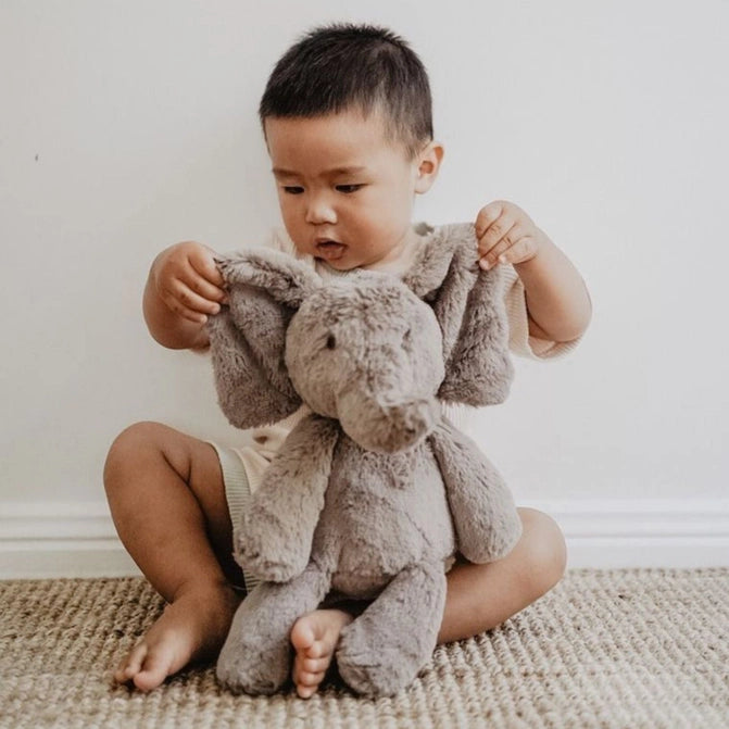 Elly the Elephant Plush Stuffed Animal Toy - Soft & Cuddly for Kids, Babies & Toddlers - Perfect for Nursery Decor, Birthday Gifts & Bedtime Comfort