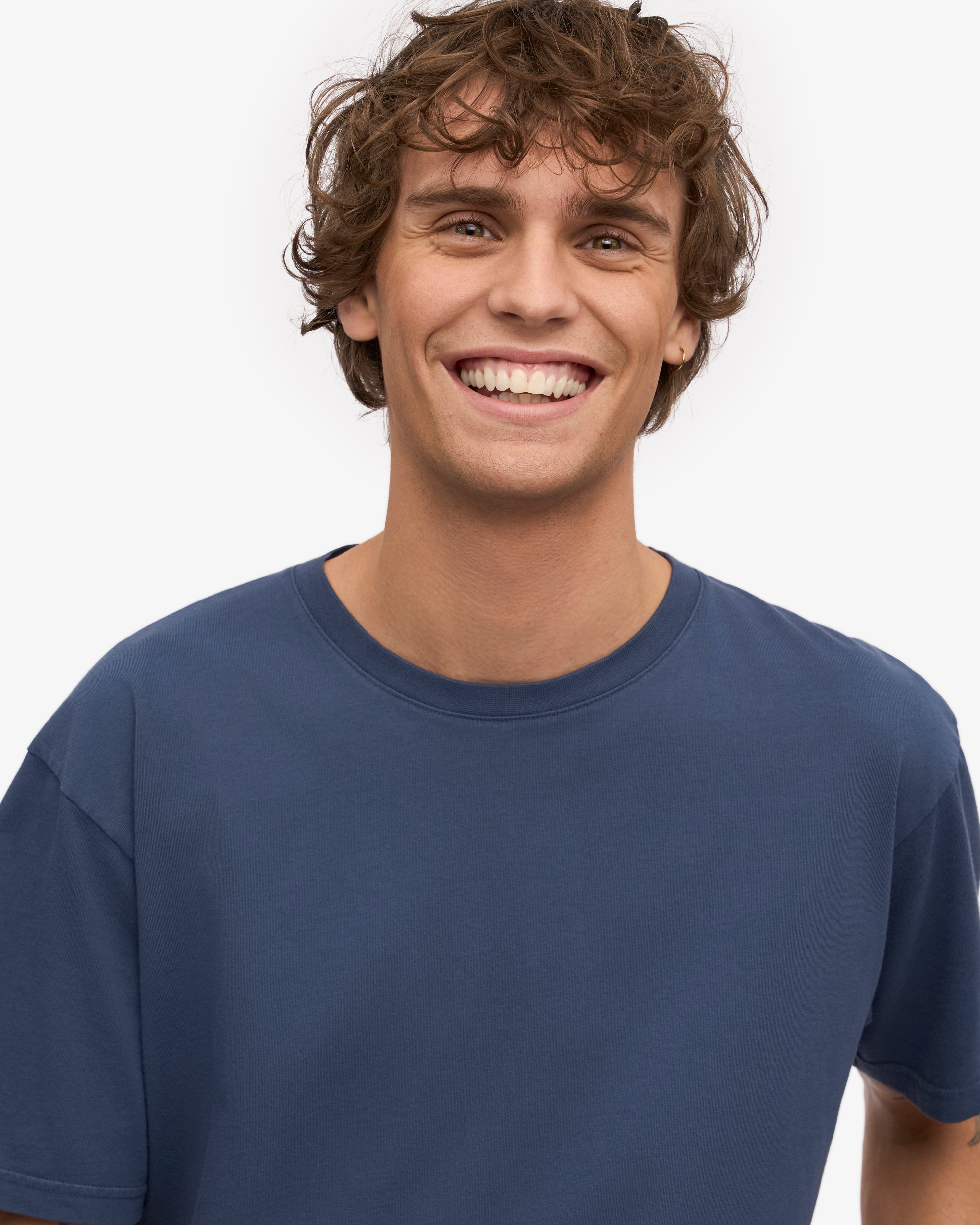 Classic Organic Cotton T-Shirt for Men & Women - Soft & Comfortable Petrol Blue Tee - Perfect for Casual Wear, Gym, and Everyday Outfits