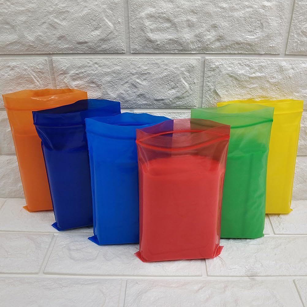 SUPVOX 100Pcs Orange Zipper Bags - Reclosable Food Storage for Snacks & Travel