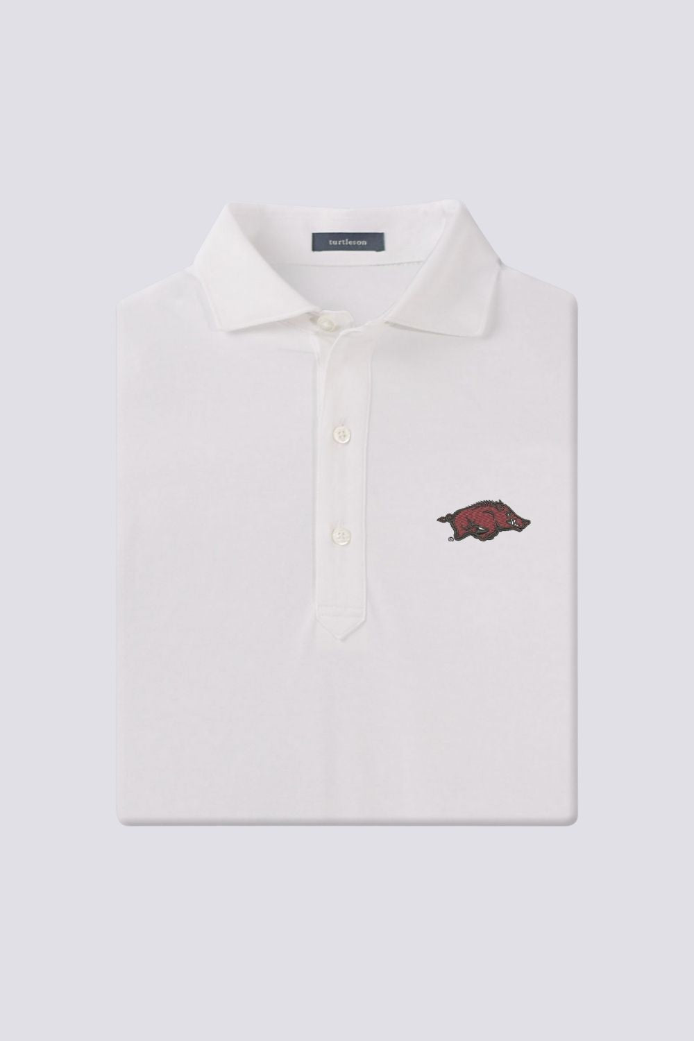 Lester Oxford Polo Shirt - University of Arkansas Official Logo - Comfortable Cotton Men's Casual Wear for Campus, Work & Everyday Style