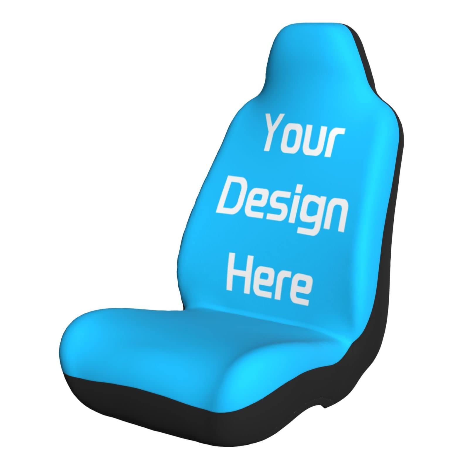 Custom Car Seat Covers with Picture - Personalized Seat Cover for Cars, Trucks & SUVs | Add Your Own Design | Universal Fit 1-Piece Set | Perfect for Road Trips & Daily Commutes