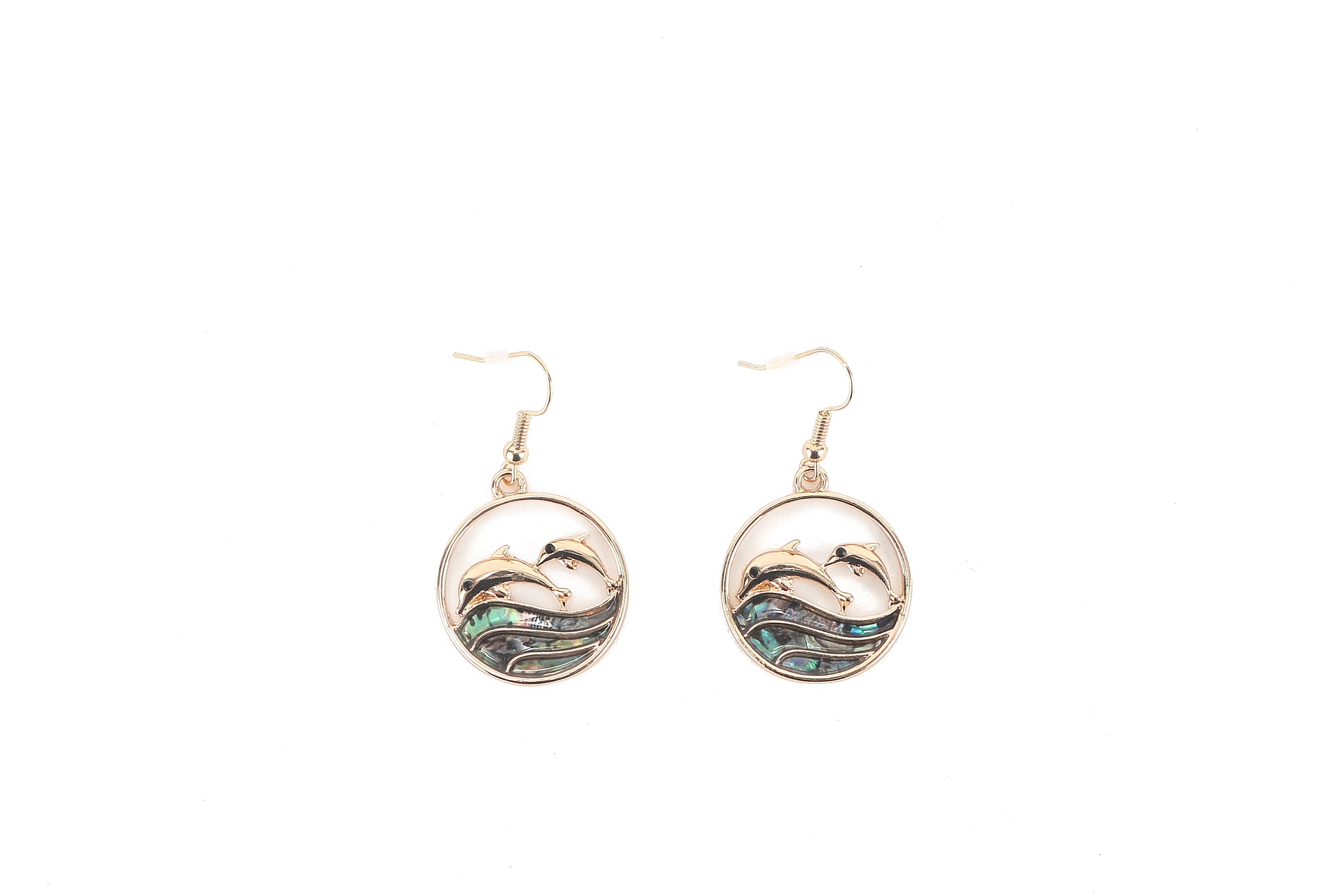 Makamae Gold Dolphin Earrings - Elegant Handmade Jewelry for Women | Perfect for Gifts, Parties & Everyday Wear