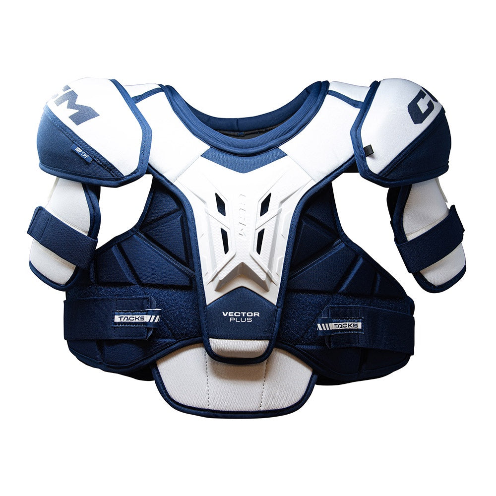 CCM Tacks Vector Plus 2024 Junior Ice Hockey Shoulder Pads - Youth Protective Gear for Hockey Players - Perfect for Practice & Games