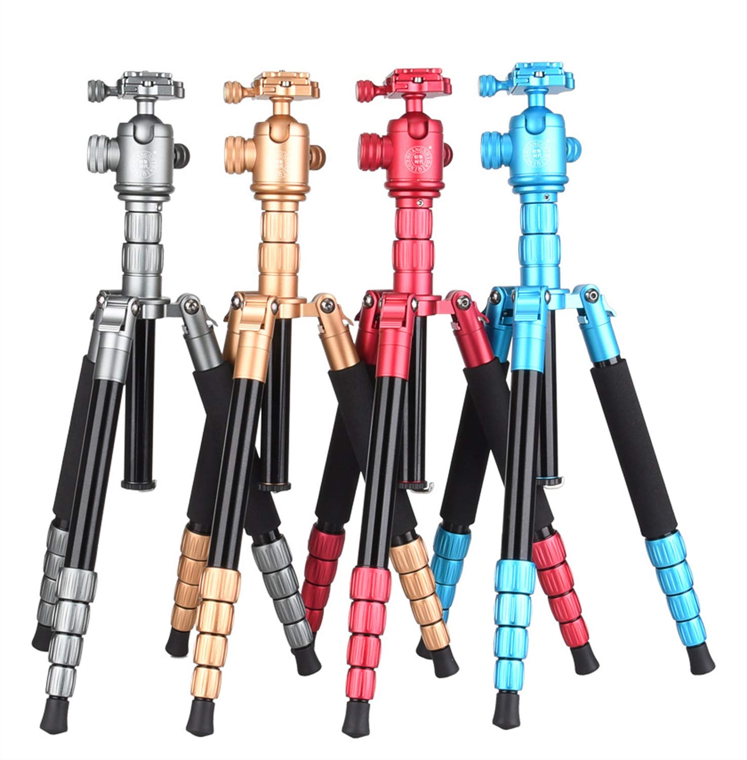 LLluckyHW Professional Video Tripod System - Portable Travel Tripod with 360° Panorama Ball Head & Sturdy Legs for DSLR Cameras Up to 22lbs - Includes Tripod Bag - Perfect for Photography, Videography & Outdoor Shooting