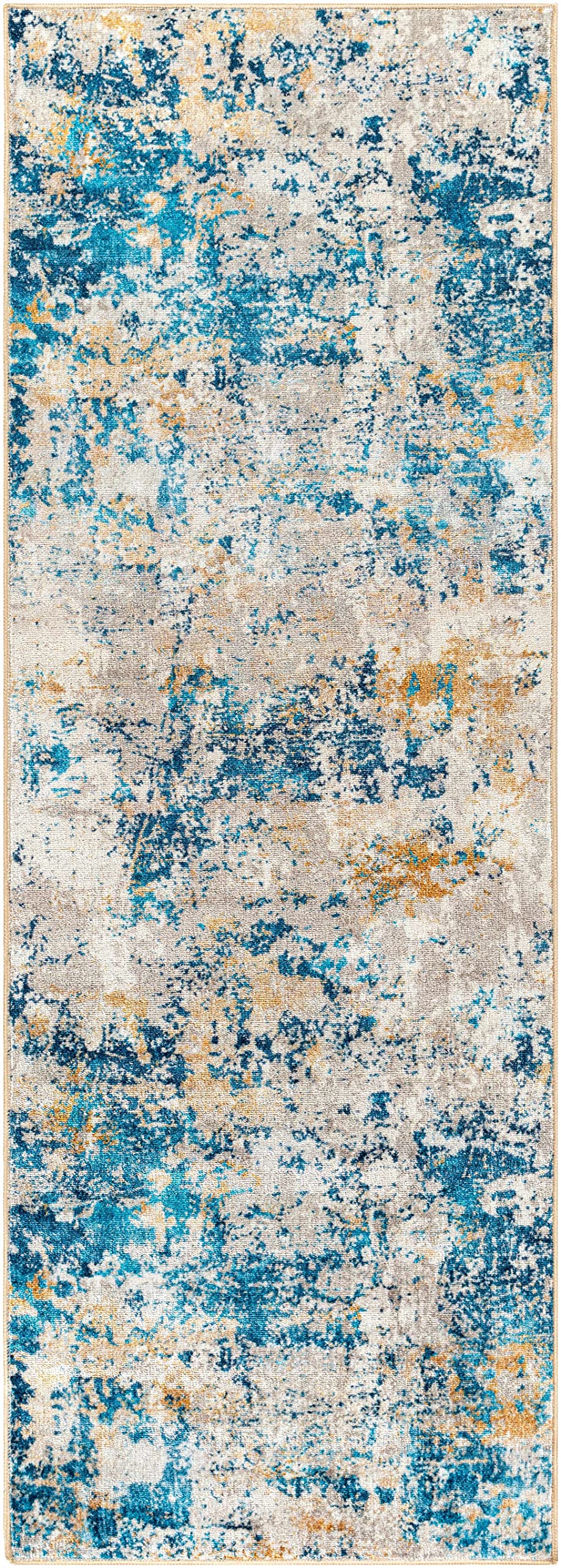 Hauteloom Kabarnet Machine Washable Area Rug - Blue, Brown, Red - 8'10