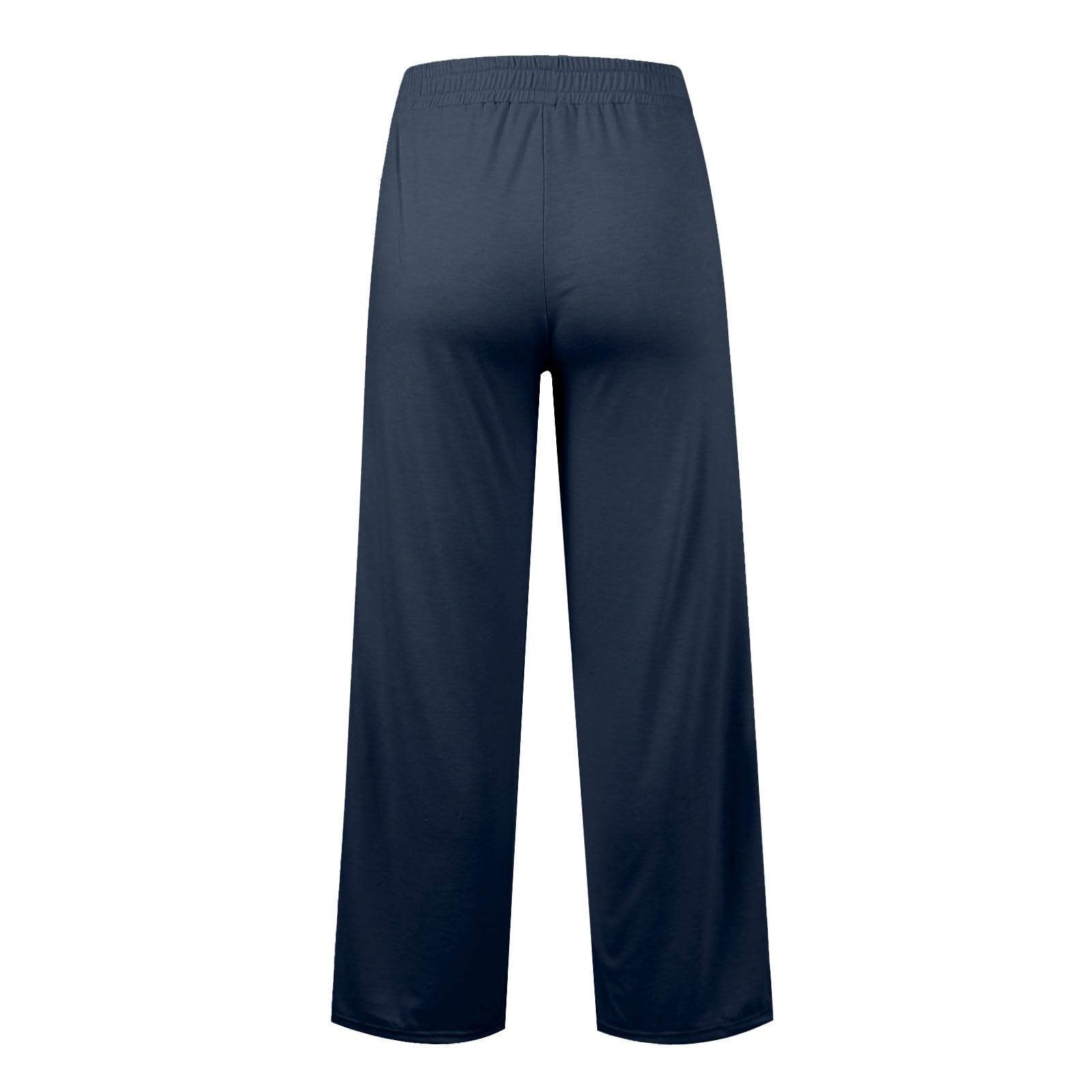 Women's High Waisted Wide Leg Sweatpants - Elastic Drawstring Lounge Pants with Pockets | Comfortable Baggy Straight Leg Pajama Pants for Yoga, Home, Travel & Casual Wear