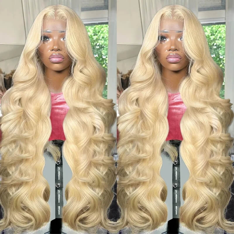 Eullair #613 Blonde Straight Lace Front Wig - Human Hair Transparent Lace Wig Dye Friendly | Perfect for Cosplay, Daily Wear & Party Hairstyles