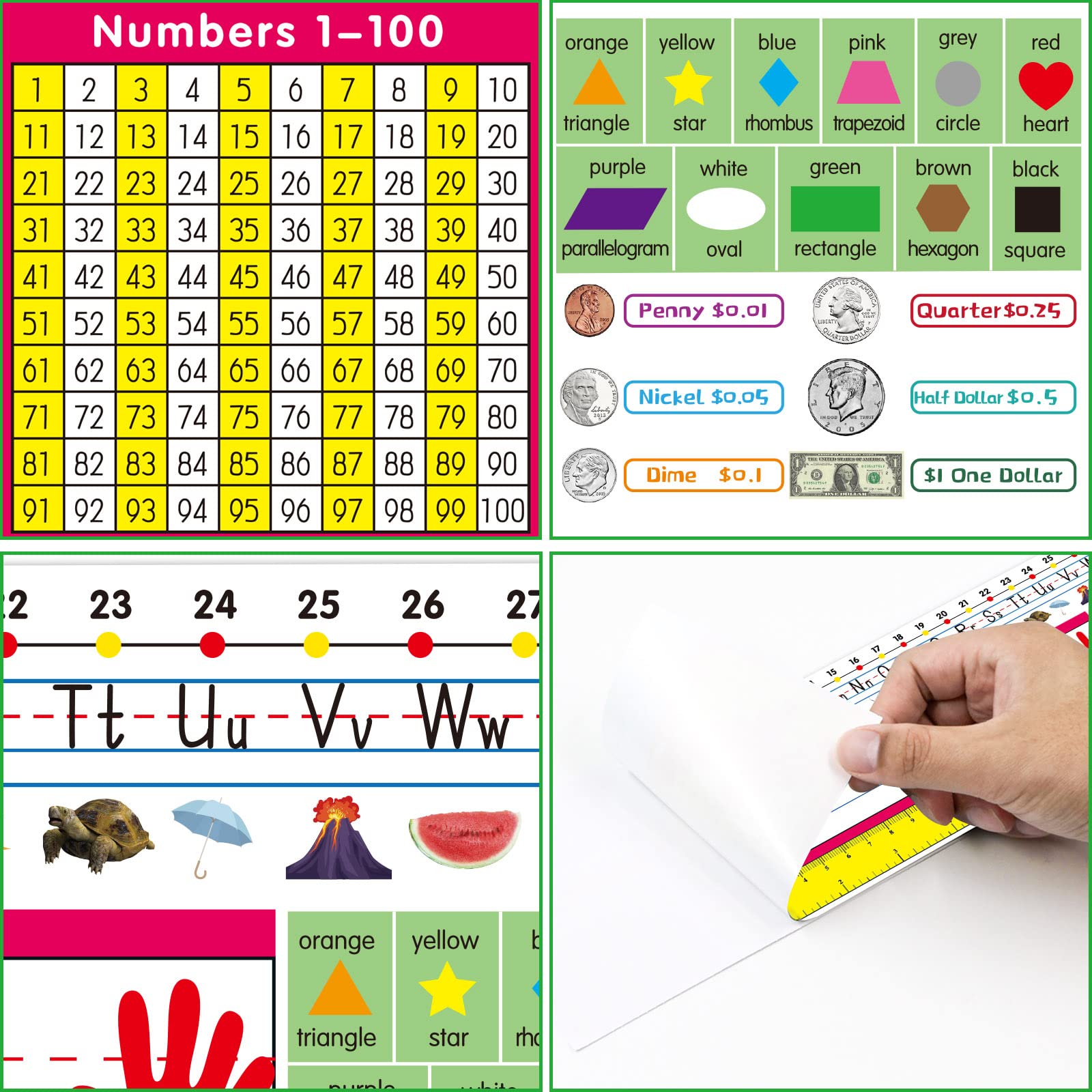 Traditional Manuscript Nameplates for Primary Students - Self-Adhesive Desk Name Plates, Pack of 36 - Perfect for Classroom Organization, Student Desks & Back-to-School Supplies