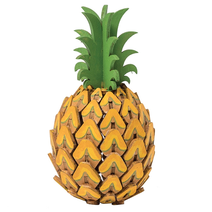 IncrediBuilds Hobby Collection: DIY 3D Wooden Pineapple Puzzle Kit for Adults & Kids - Fun Creative Craft Project for Home Decor, Party Favors, and Educational STEM Activities