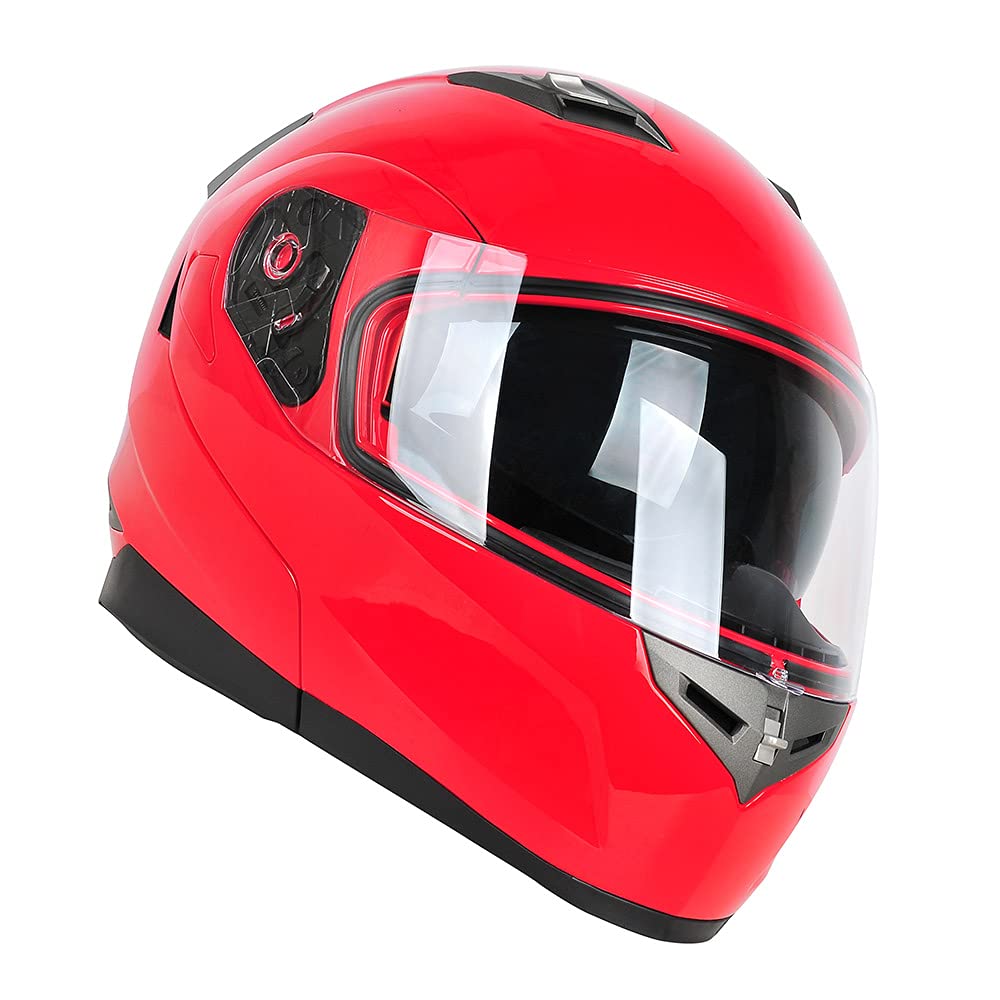 Martian Motorcycle Bluetooth Helmet - Modular Flip-Up Full Face with Dual Visor & Integrated Bluetooth Intercom Headset | Perfect for Long Rides, Group Rides & Hands-Free Communication