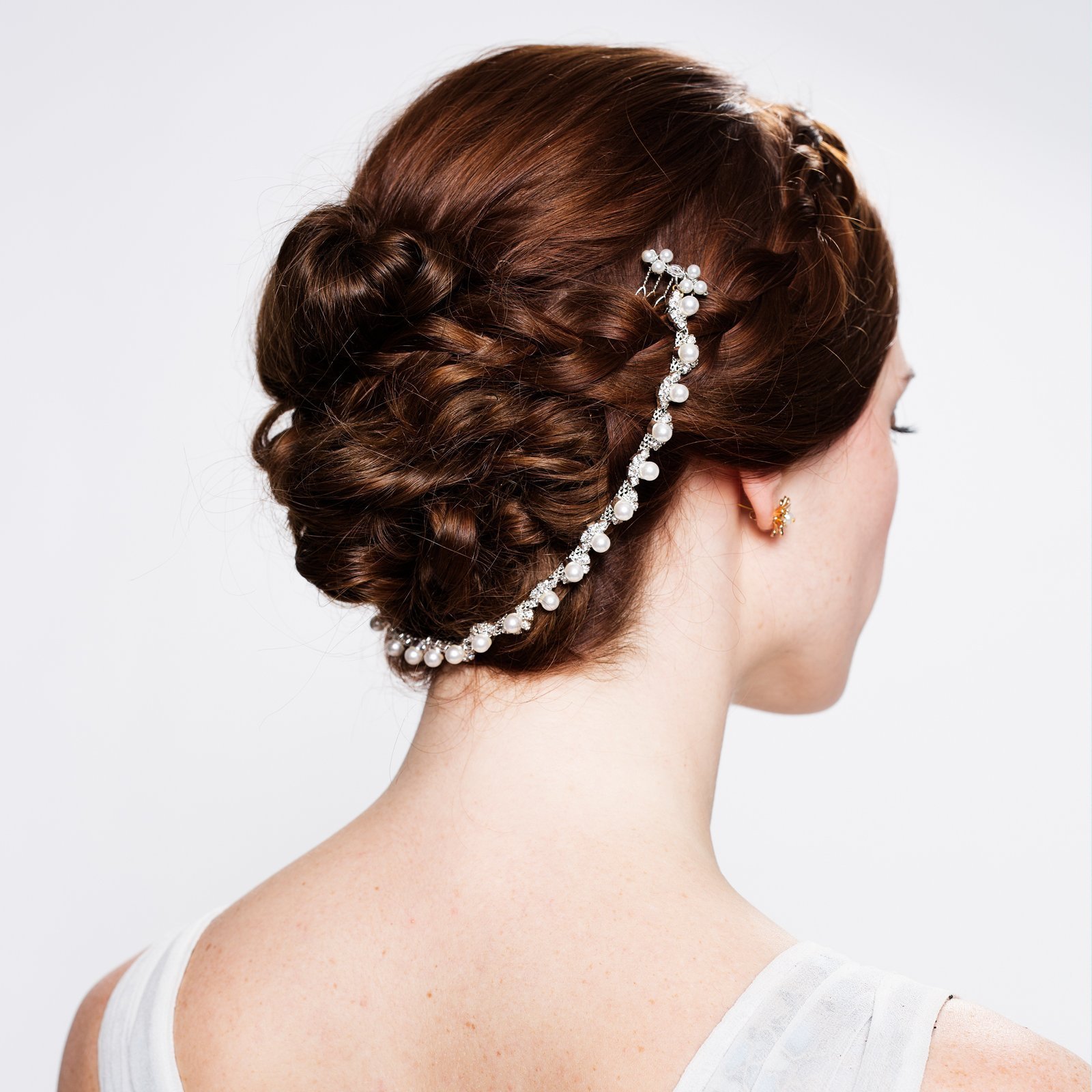 Pearl Hair Chain - Elegant Pearl Hair Accessory for Women | Perfect for Weddings, Parties & Special Occasions