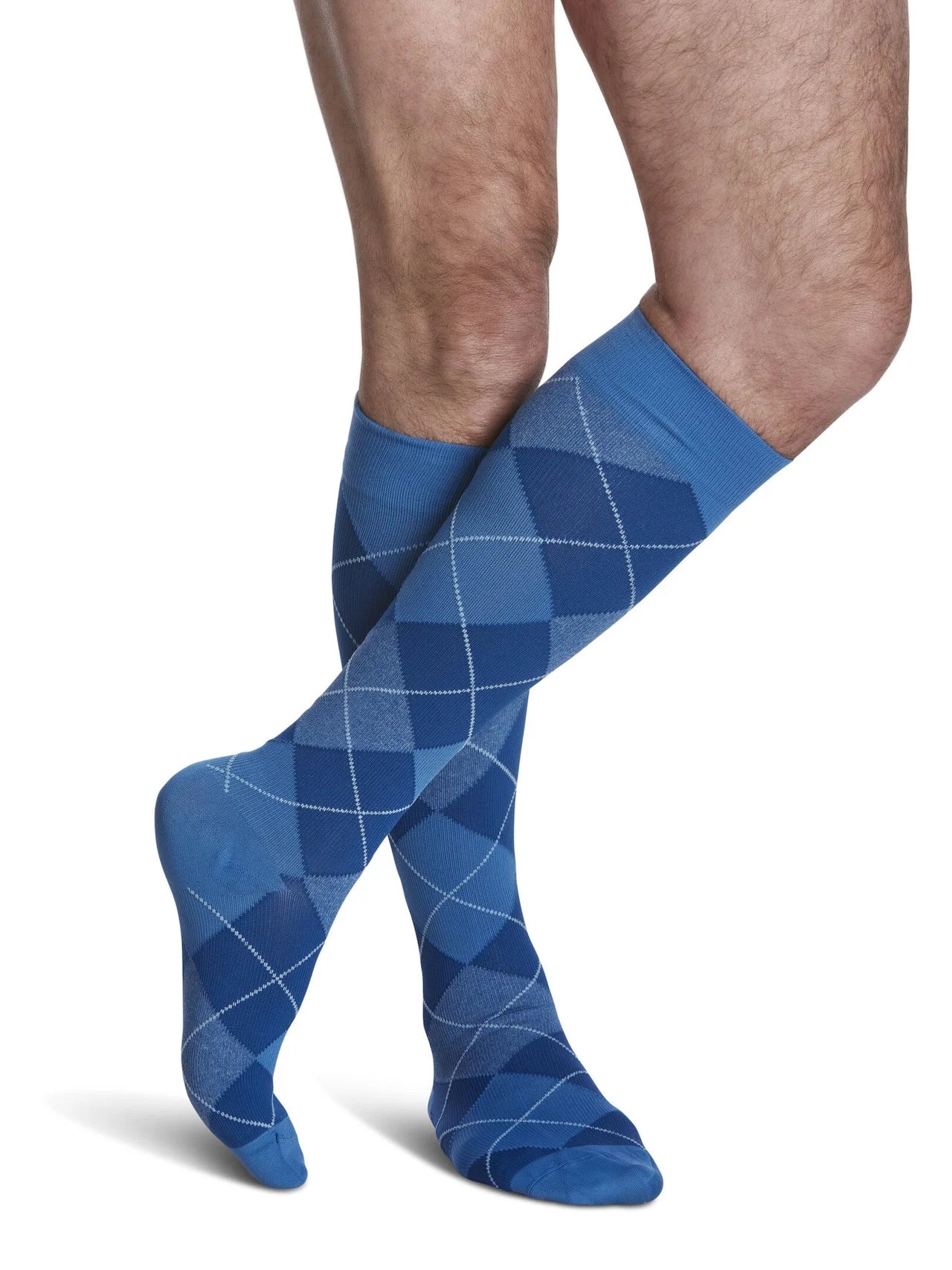 Sigvaris Microfiber Shades 15-20 mmHg Compression Socks for Men - Calf Length Support for Circulation, Running & Travel