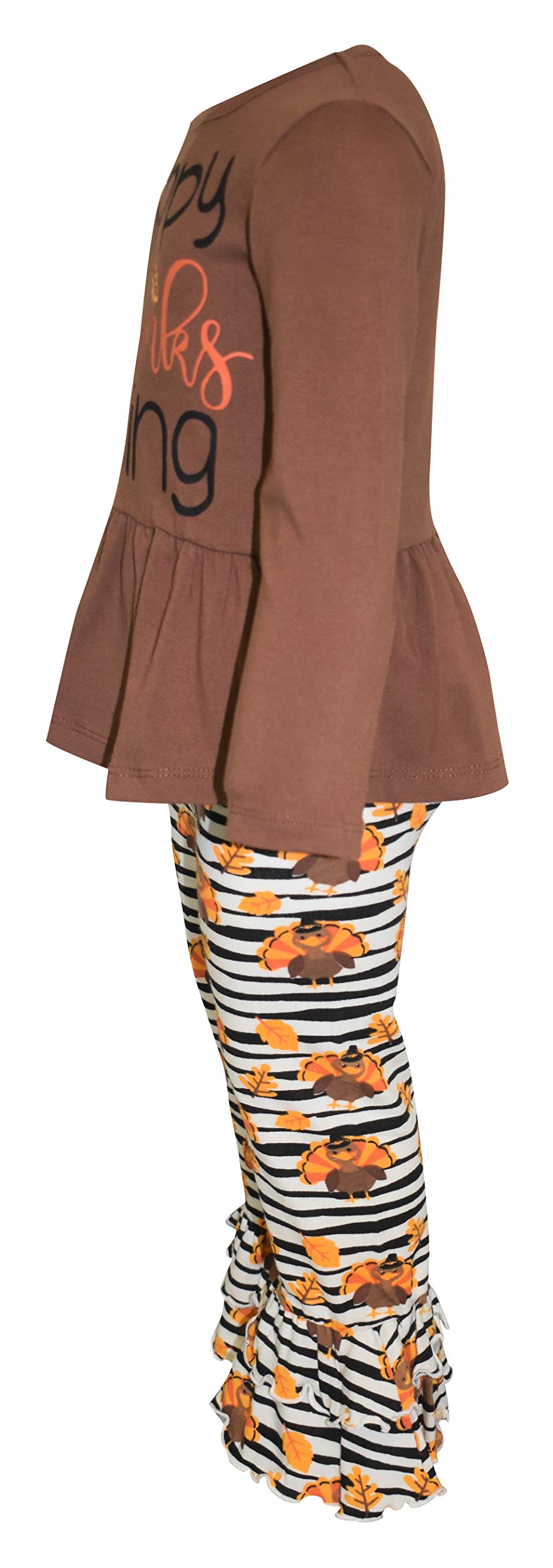 Girls 2-Piece Outfit with Ruffle Leggings & Tunic - Playtime & Party Wear