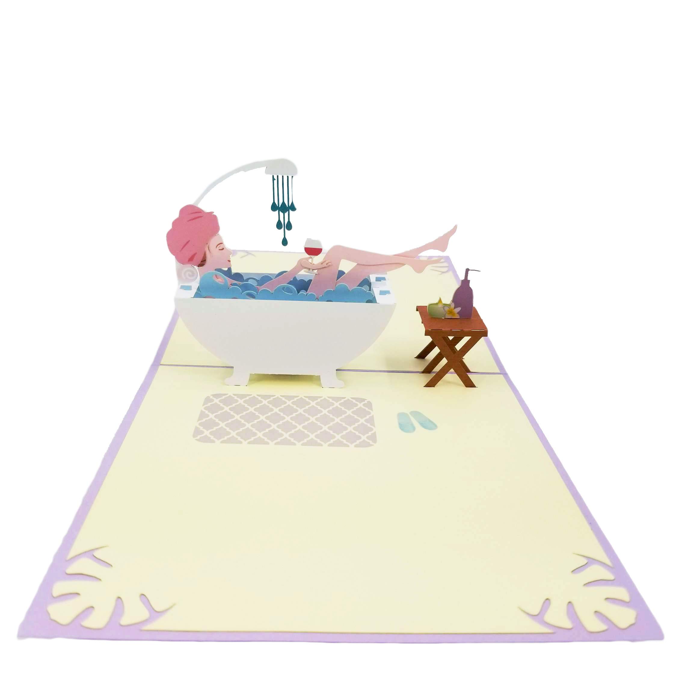 Lady Shower Pop Up Birthday Card - Funny 3D Greeting Card for Wife, Girlfriend, Best Friend | Perfect for Birthdays, Anniversaries & Special Occasions | Pop Card Express