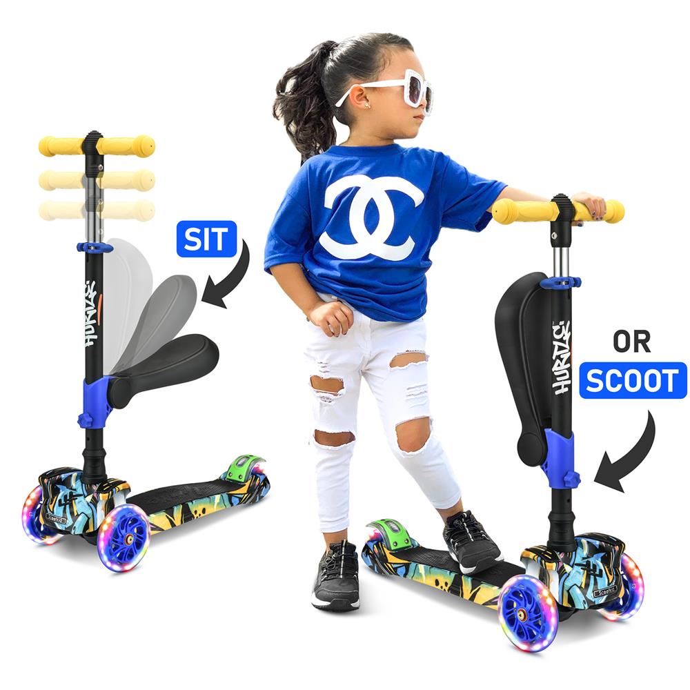 Best Mini Kids Toy Scooter for Toddlers - Lightweight & Foldable 3-Wheel Scooter for Boys & Girls Ages 2-5 - Perfect for Outdoor Play, Park Rides & Backyard Fun