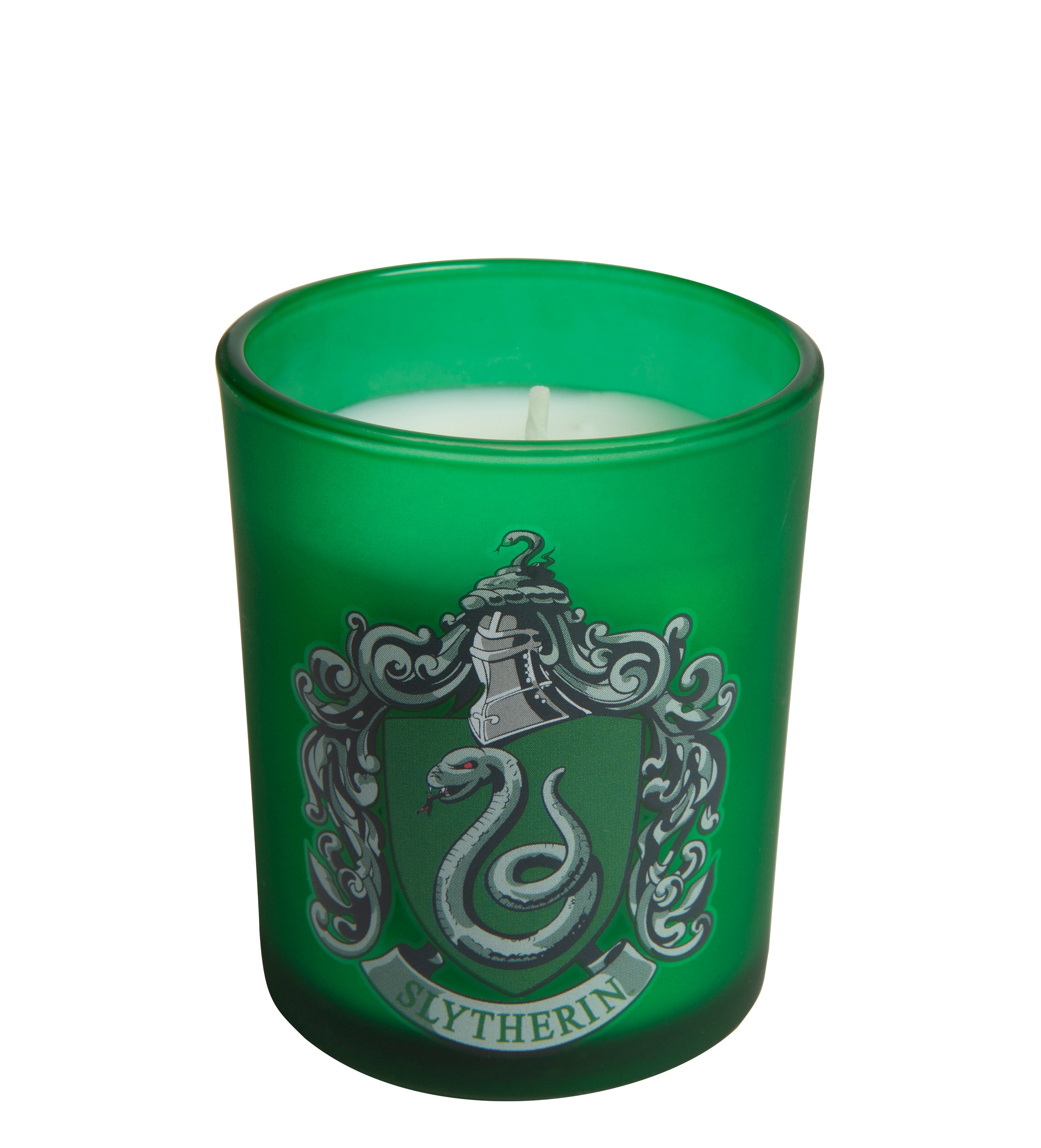 Harry Potter Slytherin House Glass Votive Candle Holder - Perfect for Home Decor, Gifts, and Themed Parties