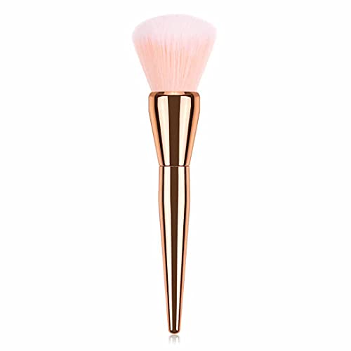 Rose Gold Kabuki Makeup Brush - Full Coverage for Powder & Contour