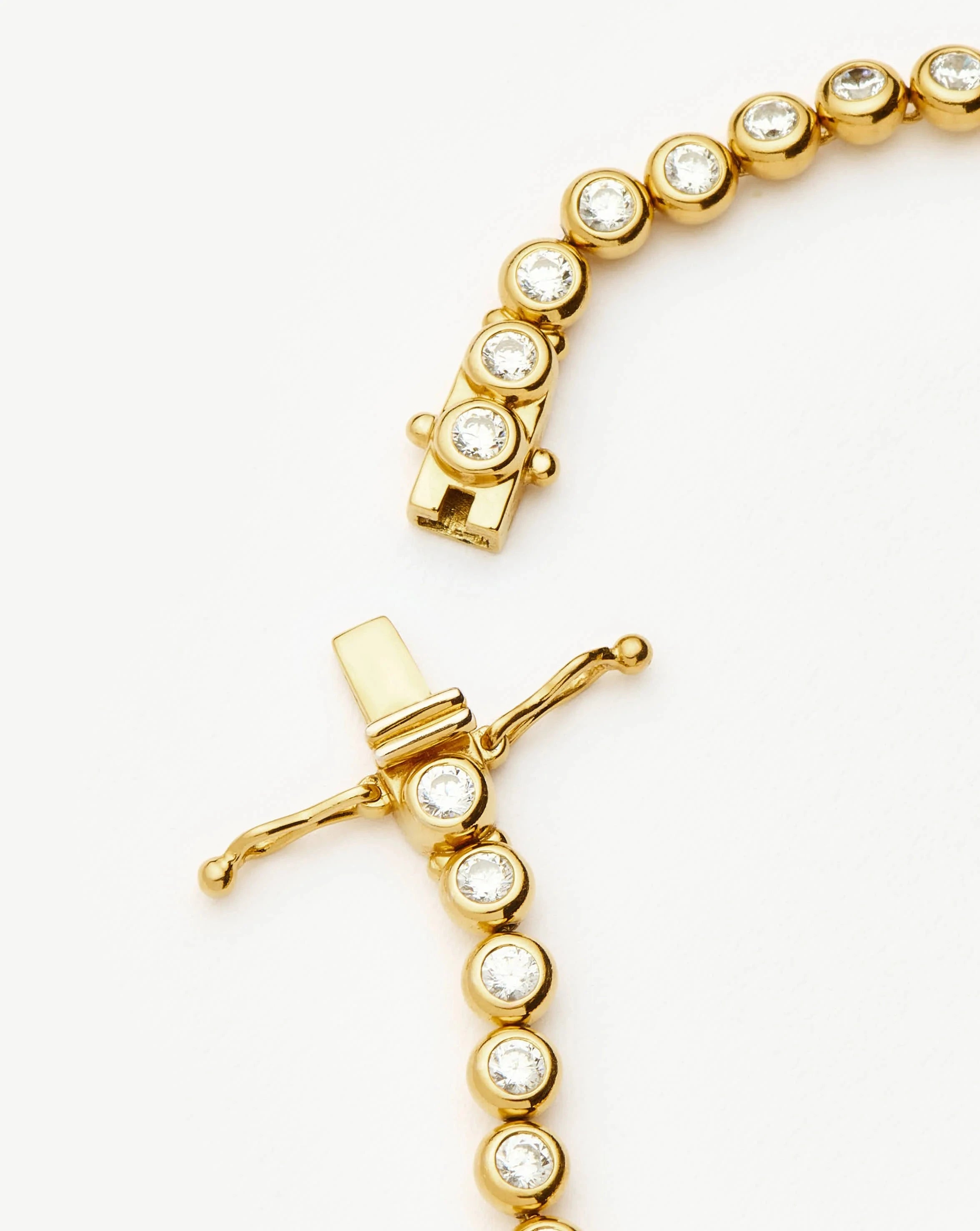 18k Gold Vermeil Cubic Zirconia Tennis Round Bracelet for Women - Elegant Jewelry Gift for Anniversary, Birthday & Special Occasions