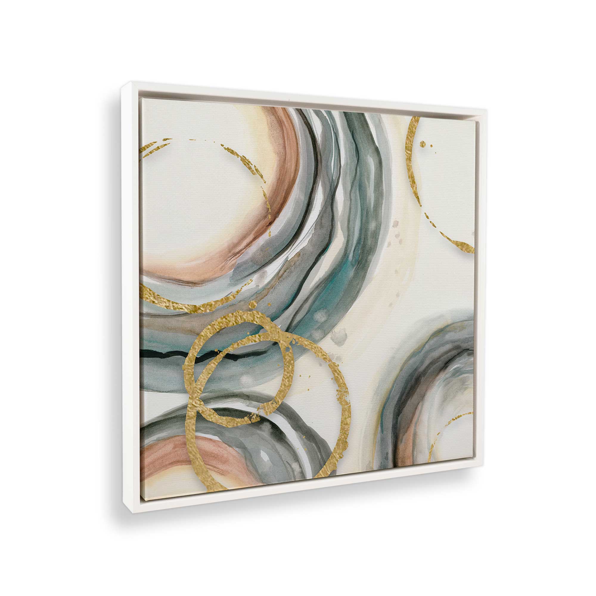 Golden Echoes v1 Canvas Print - Modern Wall Art for Living Room, Bedroom & Office Decor