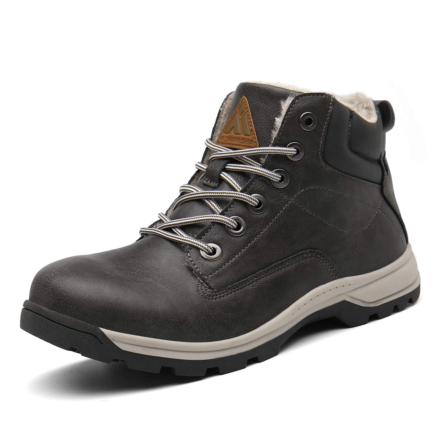 Mishansha Men's & Women's Waterproof Hiking Boots - Winter Snow Boots with Warm Fleece Lining for Outdoor Trekking & Snowy Adventures