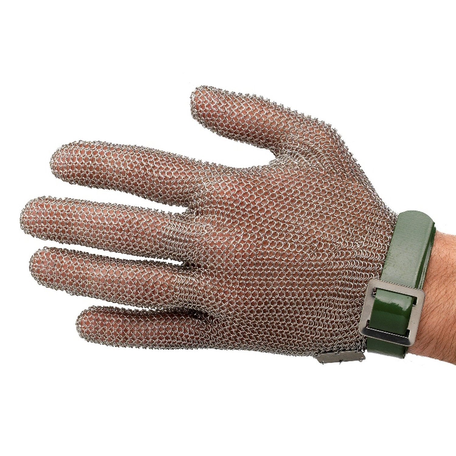 Manulatex GCM Cut Resistant Stainless Steel Chainmail Gloves - Heavy Duty Protection for Butchers, Chefs & Woodworking - Perfect for Food Prep, Meat Cutting & DIY Projects