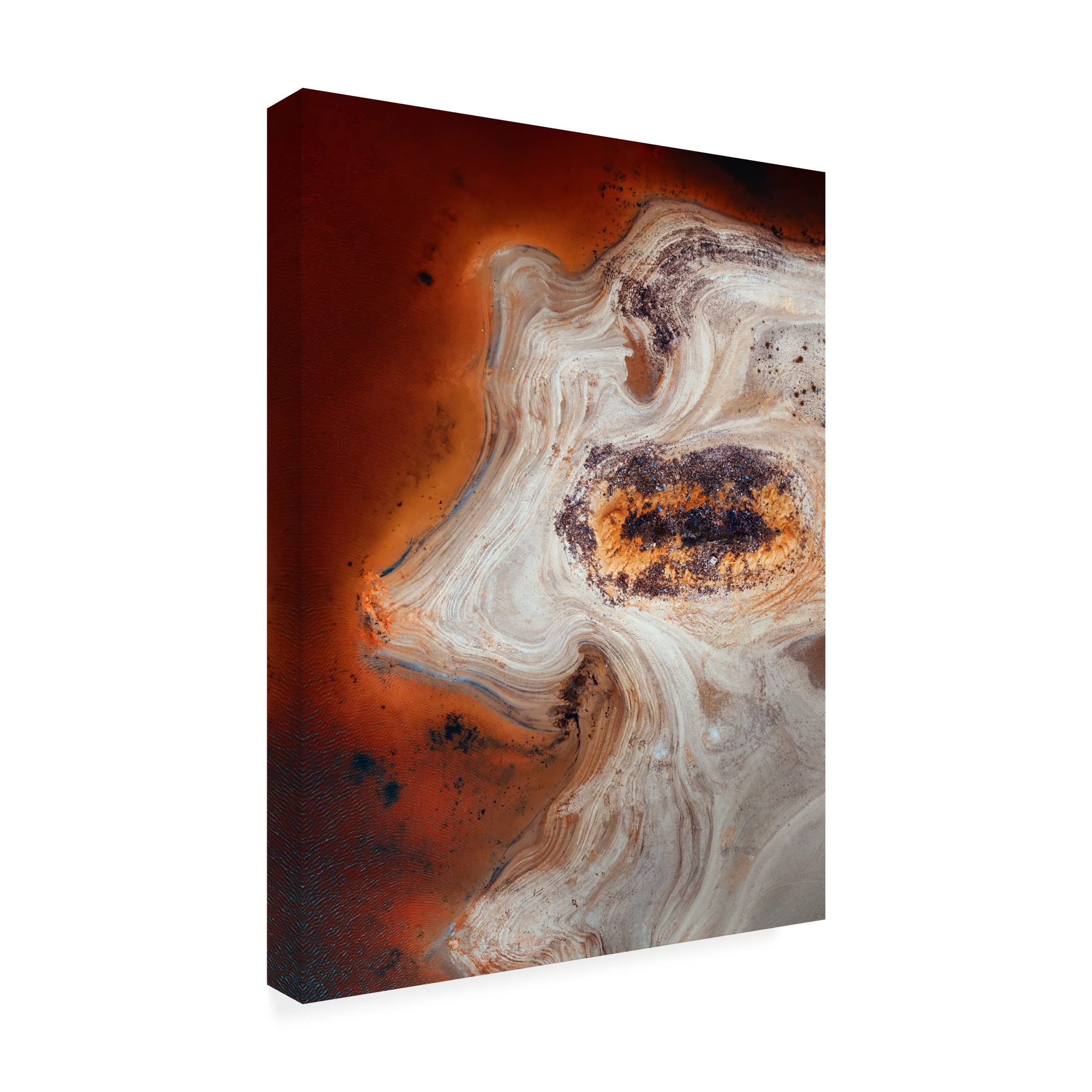 Juan Pablo De 'Some Earth 2' Canvas Wall Art Print - Modern Abstract Landscape Painting for Living Room, Bedroom & Office Decor | Trademark Fine Art Collection
