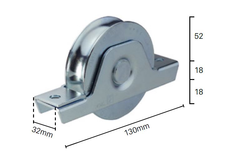Heavy Duty Sliding Gate Wheels - 4 Pack Stainless Steel Rollers for Smooth & Quiet Gate Operation - Perfect for Driveway, Fence, and Barn Gates