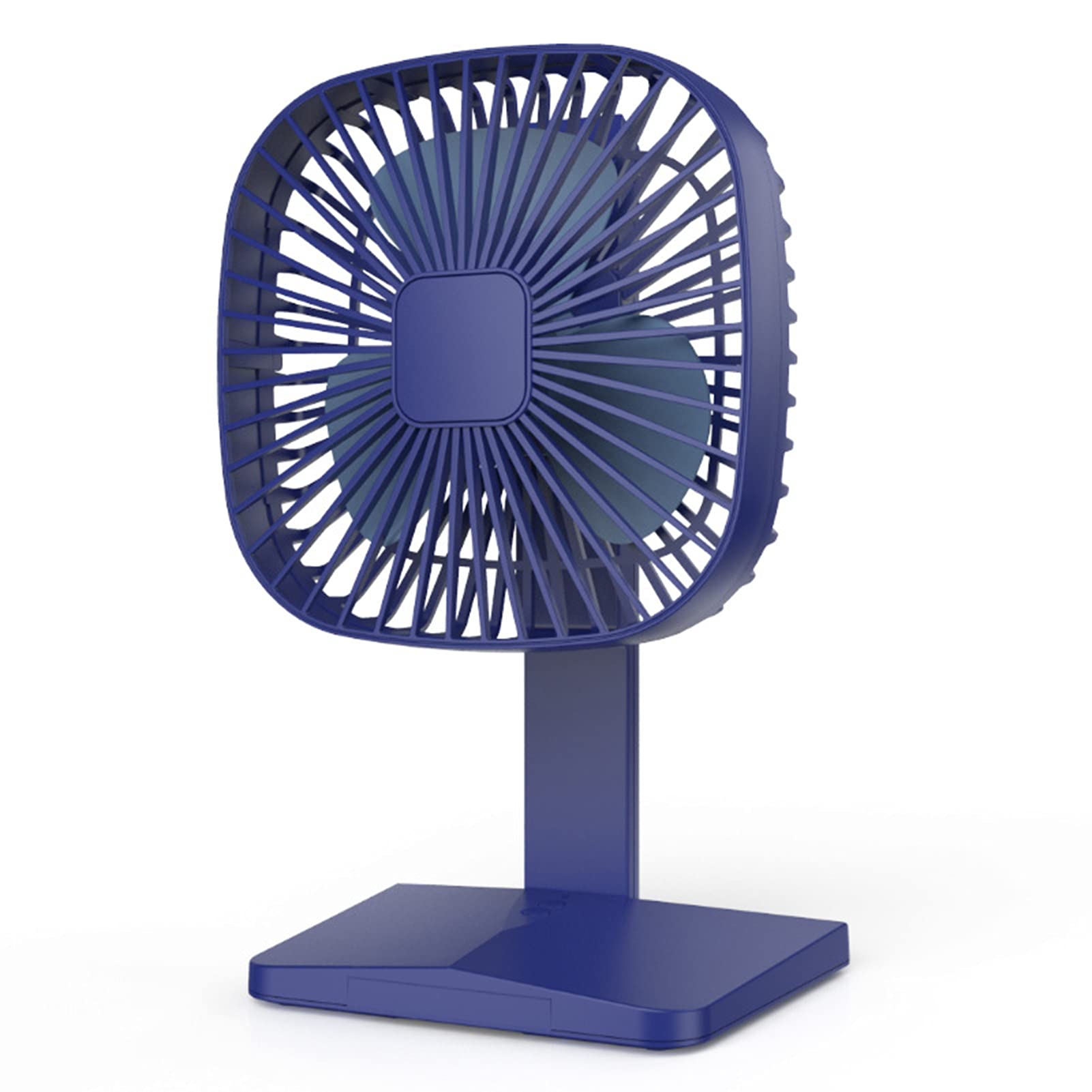 Unizhouxi Portable USB Fan - 3-Speed Adjustable, ABS Material, Quiet Operation with Strong Wind - Desktop Fan for Home, Office, Table (Blue) | Perfect for Cooling Workspaces, Bedrooms & Dorm Rooms