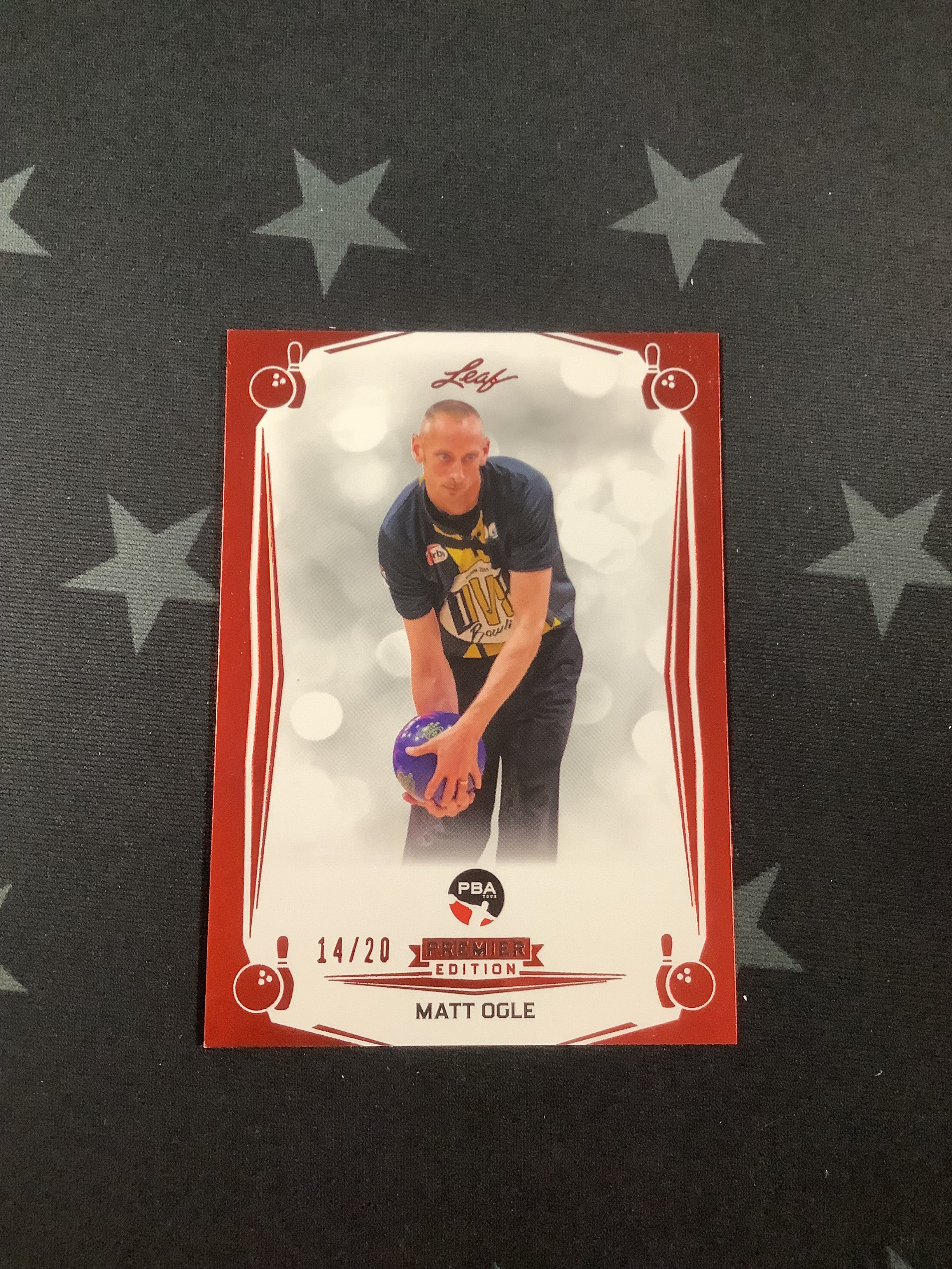 2023 LEAF PREMIER EDITION PBA Basketball Card - Matt Ogle Red Parallel #14/20 BGS 33 - Rare Collectible for Sports Memorabilia Enthusiasts & Card Investors