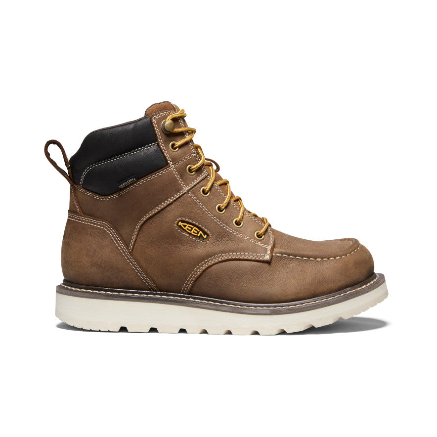 Men's Cincinnati 6 Waterproof Soft Toe Work Boots - Belgian/Sandshell Color - Durable & Comfortable for Construction, Hiking & Outdoor Activities