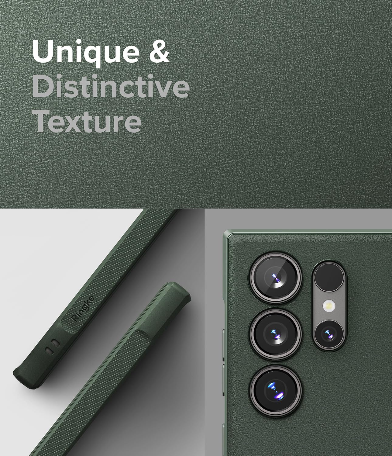 Ringke Onyx Samsung Galaxy S24 Ultra Case 5G - Anti-Fingerprint, Non-Slip Grip, Precise Cutouts | Premium Protection for Work, Travel & Everyday Use - Dark Green