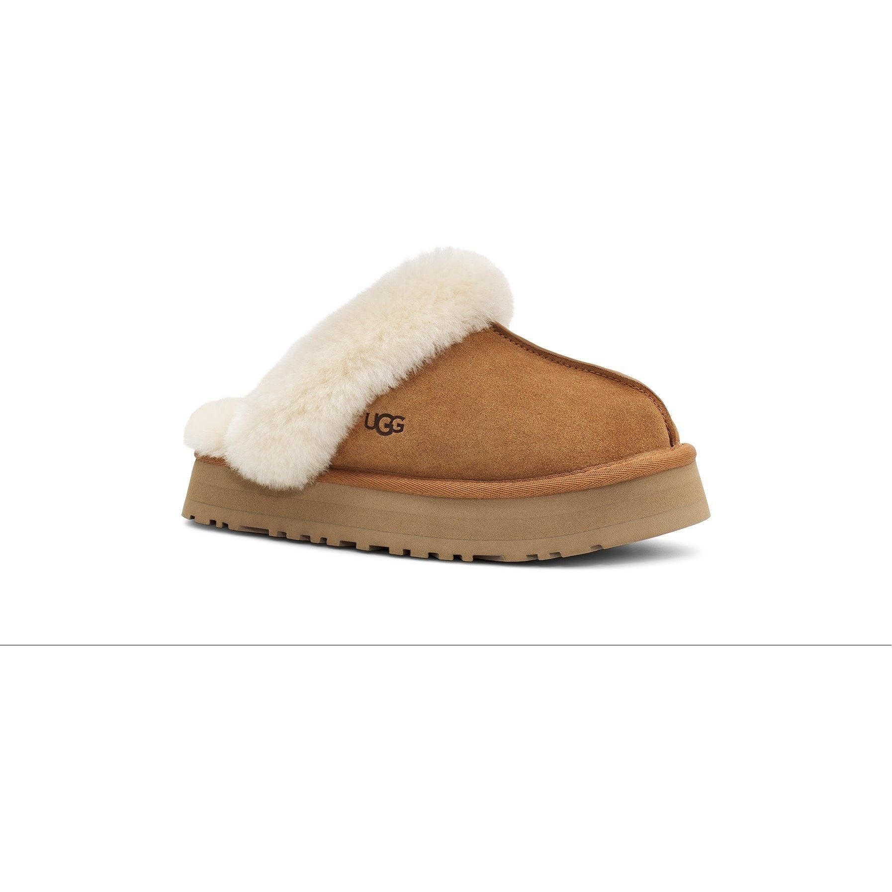 UGG Women's Disquette Platform Boots in Chestnut - Warm Winter Snow Boots for Women, Perfect for Cold Weather & Outdoor Activities