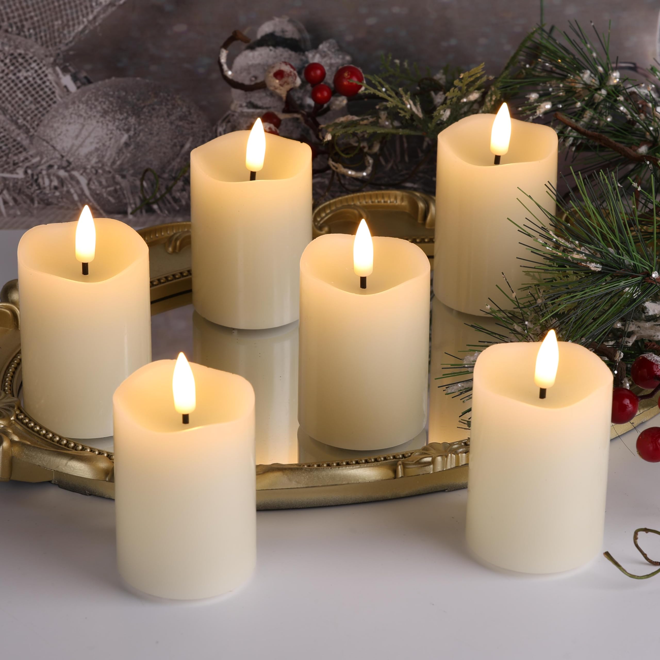 Flameless LED Votive Candles 6 Pack - 2