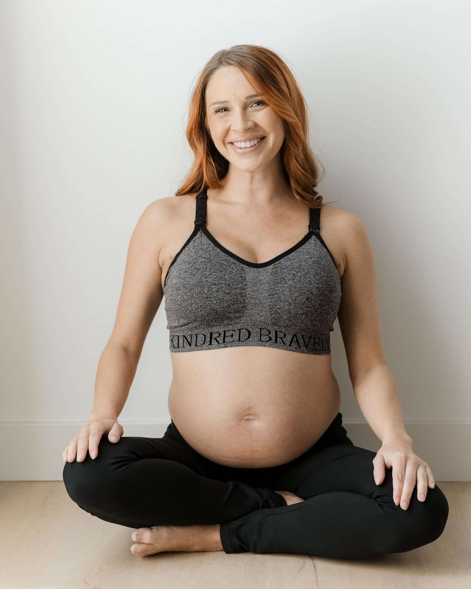 Kindred Bravely Louisa Ultra High-Waisted Maternity Leggings for Pregnancy - Comfortable Over The Bump Support for Workouts, Yoga & Everyday Wear