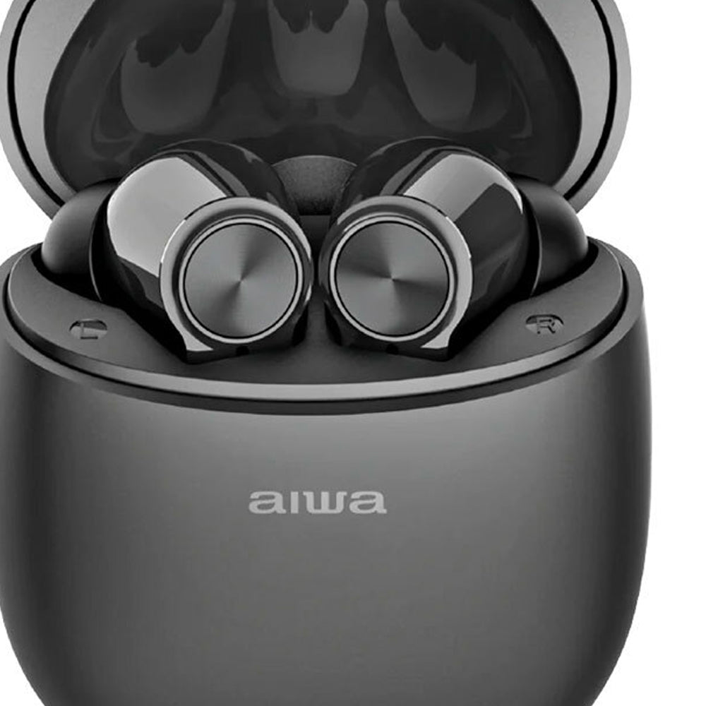 AIWA Wireless Bluetooth Earbuds with Gelstem Technology - Noise Isolating In-Ear Headphones for Gym, Running & Workouts (Black) - Perfect for Sports, Commuting & Travel