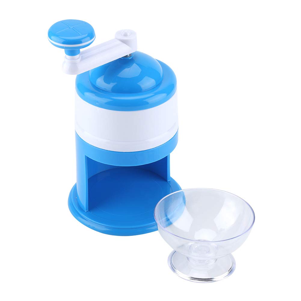 Portable Hand Crank Manual Ice Crusher - Snow Cone Maker Machine for Home & Kitchen | Perfect for Summer Parties, Kids Treats & DIY Frozen Desserts