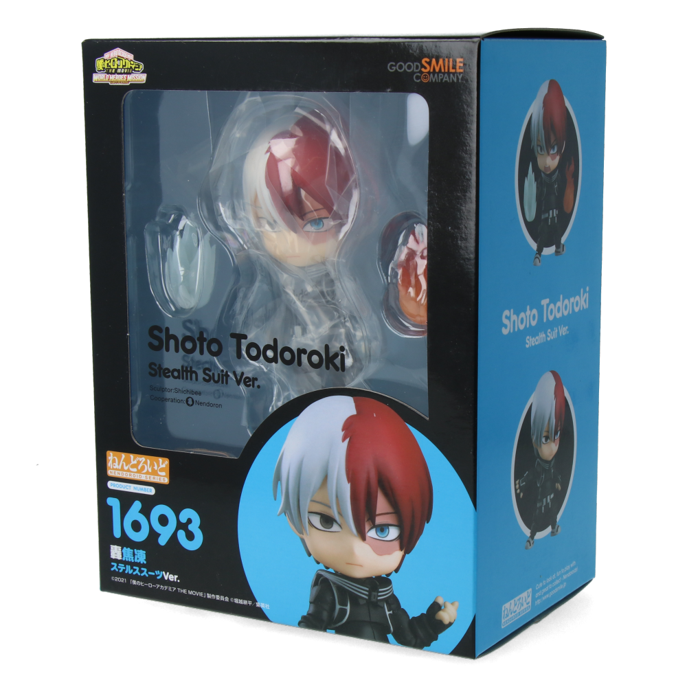 Nendoroid Shoto Todoroki Stealth Suit Ver. Action Figure - My Hero Academia Collectible for Anime Fans, Gift for Cosplay & Display