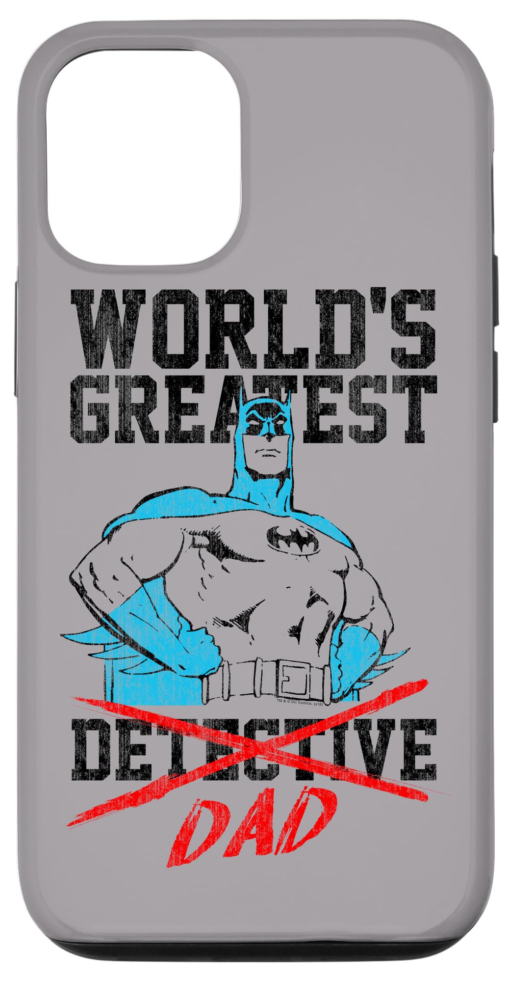 iPhone 12/12 Pro Batman Greatest Dad Phone Case - Protective Cover for Superhero Fans & Father's Day Gifts - Perfect for Daily Use, Work, and Special Occasions