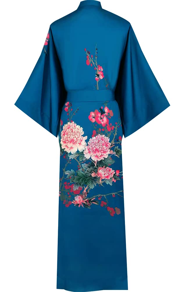 Women's Satin Kimono Robes - Soft Bathrobes & Pajama Loungewear for Spa, Bridal Shower & Relaxation at Home