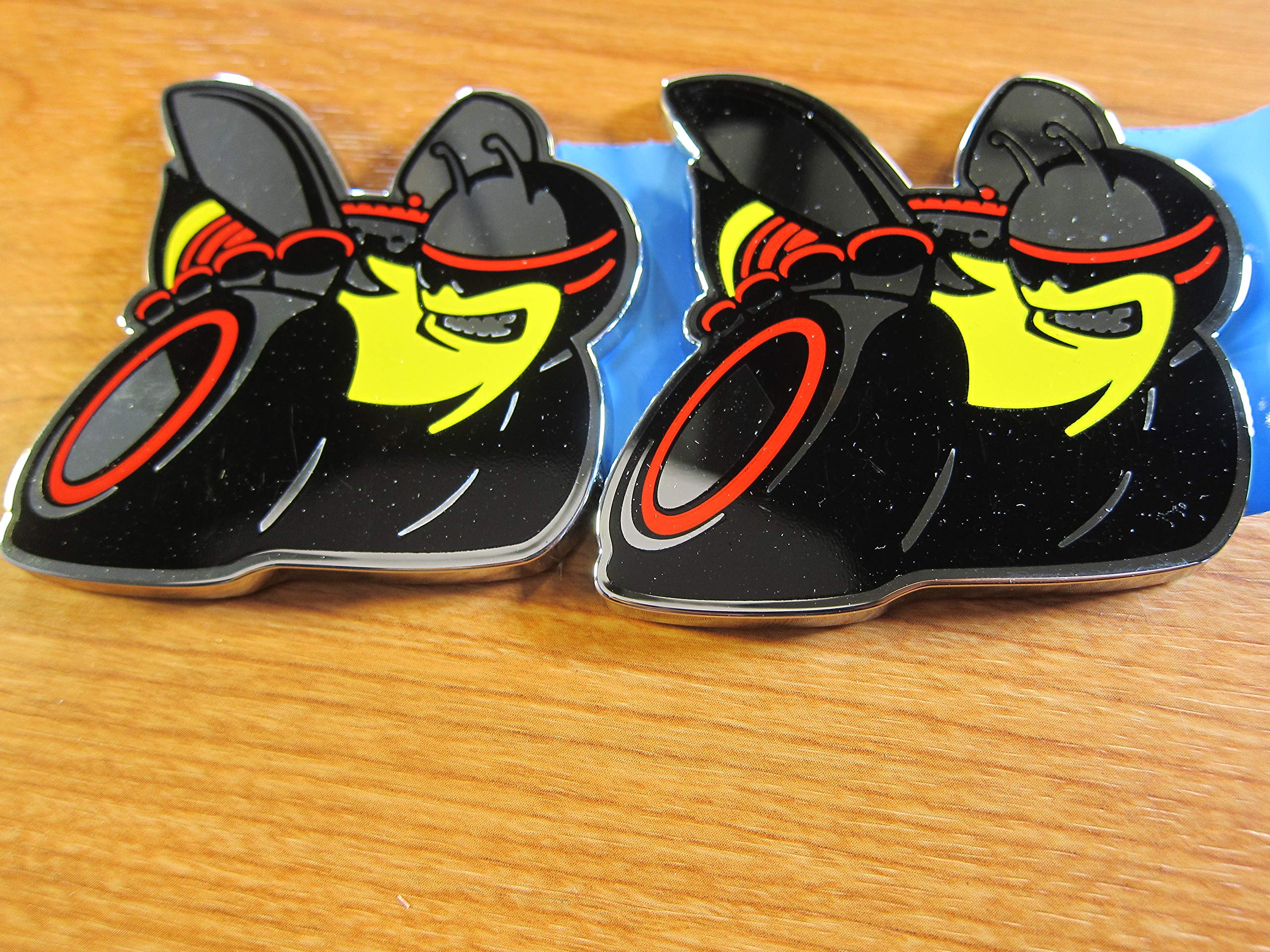 Dodge Challenger Charger Scat Pack SuperBee Fender Emblem Set of 2 - Mopar OEM Replacement Badges - Perfect for Car Restoration & Customization Projects