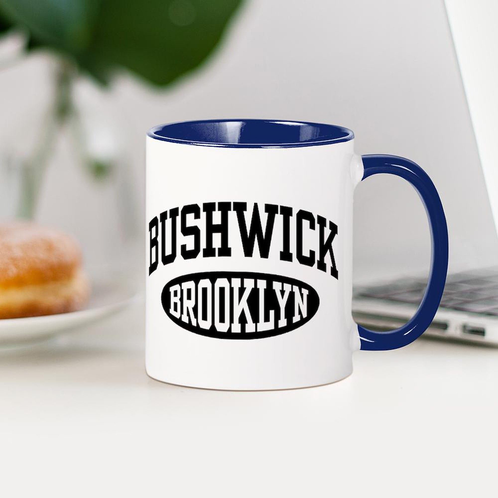 Bushwick Brooklyn Ceramic Coffee Mug 11 oz (325 ml) - Durable & Stylish for Home, Office, or Gift - Perfect for Tea, Hot Chocolate & Coffee Lovers