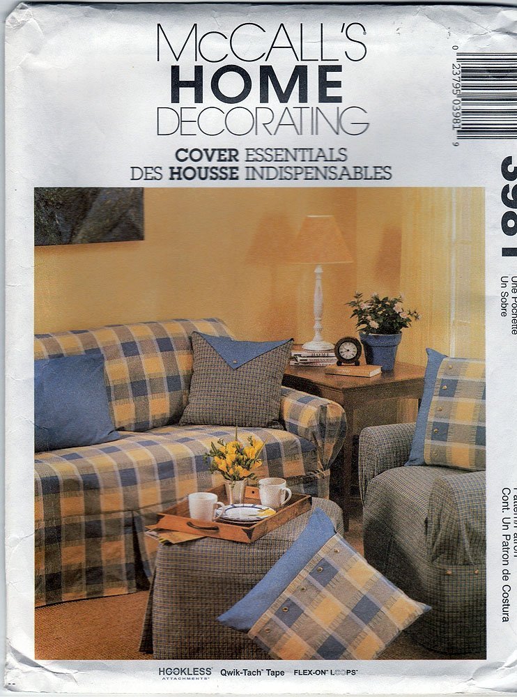 McCalls Home Decorating Cover Essentials 3981 - Premium Sewing Pattern for DIY Home Decor & Cushion Covers - Perfect for Living Room, Bedroom & Home Styling Projects